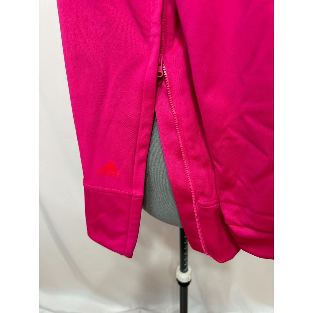 Adidas NWT Sz M Magenta Vivid Red Women's Aeroready Crew Neck Sweater - Picture 12 of 13